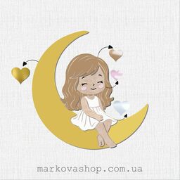 Заготовка під тиснення "Дівчинка на місяці" - 2