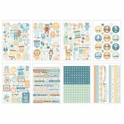 Echo Park - Our Baby Boy Collection - Sticker Book - наклейки 1/2 упаковки