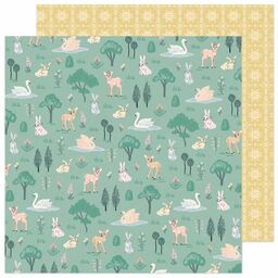 Crate Paper - Maggie Holmes Parasol Collection - Double Sided Paper - Wildwood - папір 30x30 см