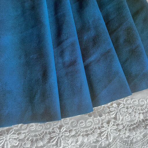 B87 - Штучна замша (двостороння) - Синій смарагд - 50*155 см