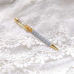 Ручка - принт 5 - с золотой фольгой