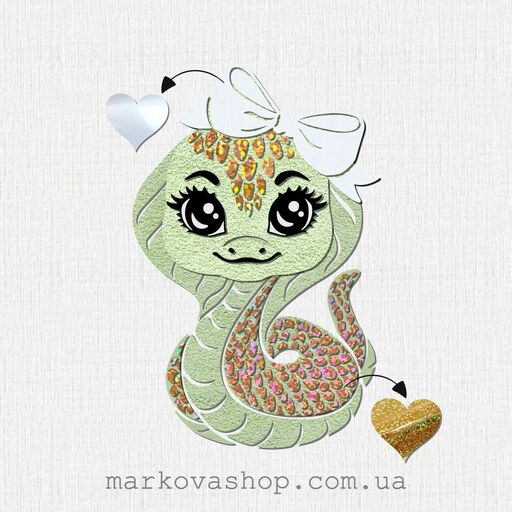 Заготовка під тиснення "Змія з бантиком"