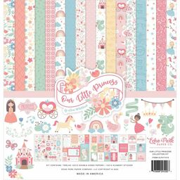 Echo Park - Our Little Princess Collection Kit - Double-Sided Paper Pad - набір паперу 30x30 см