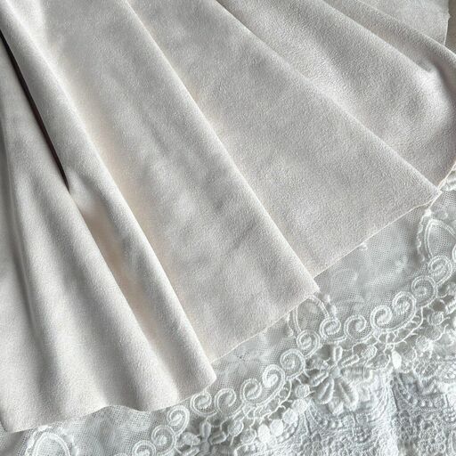 B10 - Штучна замша (двостороння-2) - Молочно-кремова - 50*150 см