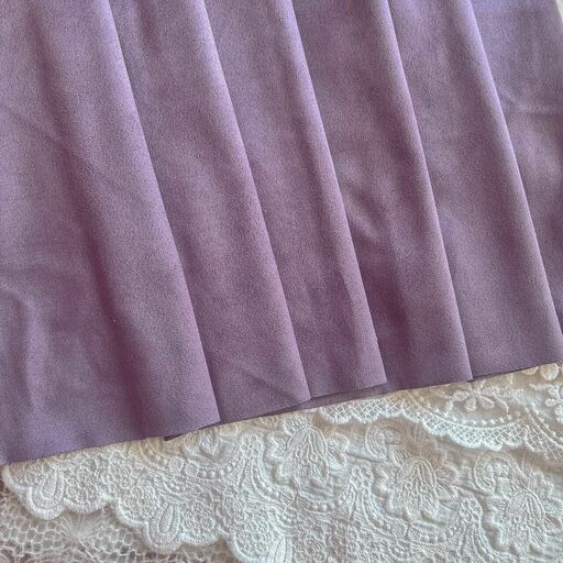 A91 - Штучна замша (двостороння-2) - Пастельна фіолетова - 50*155 см