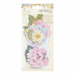 Crate Paper - Moonlight Magic Collection - Floral - Ephemera Die Cuts - висічки