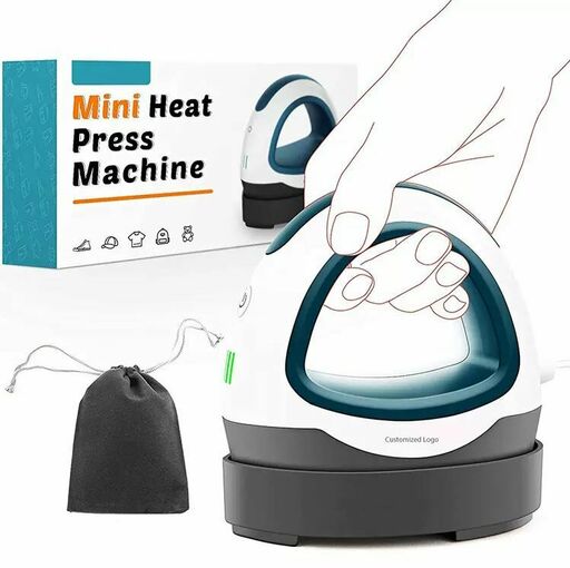 Mini Heat Press Machine - Blue - ручний термопрес 