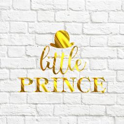 Little prince -  вирубка із термотрансферної плівки - зеркальне жовте золото