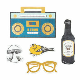 American Crafts - Cedar House - Ephemera Icon Die Cuts Shapes - висічки