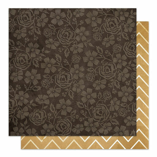 American Crafts - Impressions Indian Collection - Double-Sided Cardstock - Summer - папір 30x30 см
