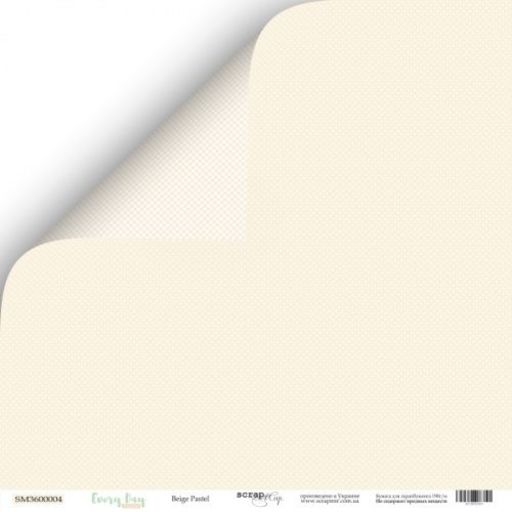 Лист двусторонього паперу 30x30 см "Beige Pastel" з колекції "Every Day"