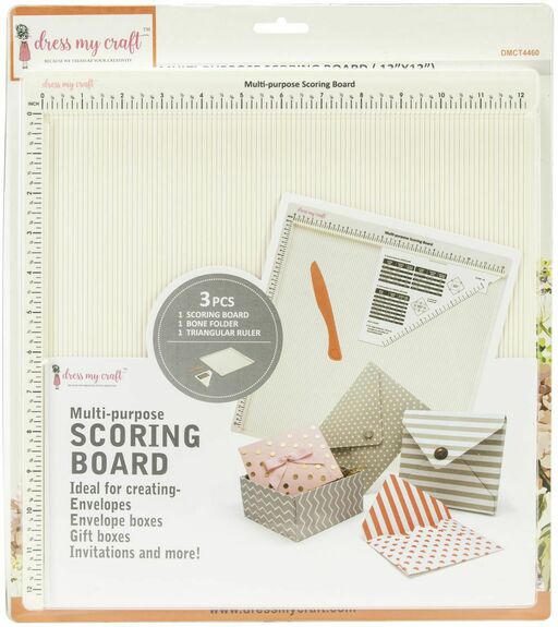 Dress My Craft - Multi-Purpose Scoring Board - 12"X12" - дошка для бігування