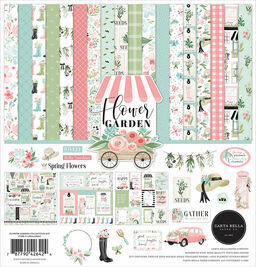 Echo Park - Flower Garden Collection Kit - Double-Sided Paper Pad - набір паперу 30x30 см