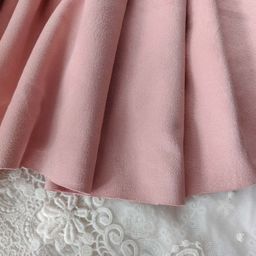 E27 - Штучна замша (двостороння) - Світла пастельна рожева - 50*146 см