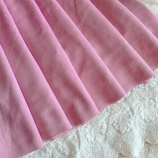 E46 - Штучна замша (двостороння) - Рожева троянда - 28*75 см*