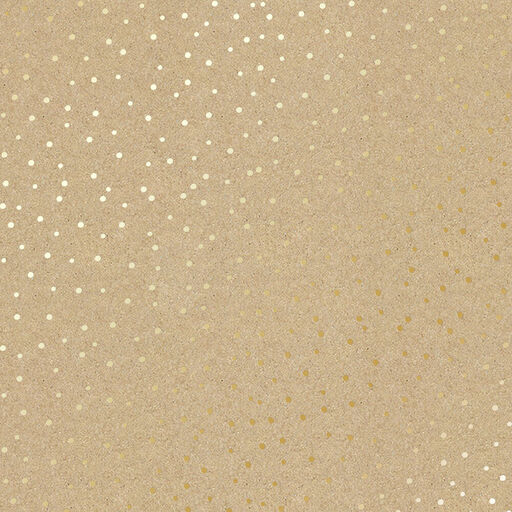 Лист одностороннього паперу з фольгуванням "Golden Drops, Kraft" (13-002)