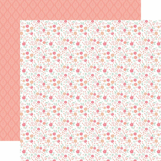 Echo Park - Our Little Princess Collection - Double-Sided Cardstock - Blossoming Buds - папір 30x30 см