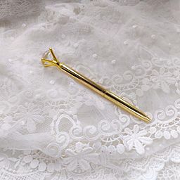 Ручка з "діамантом" - колір Золото