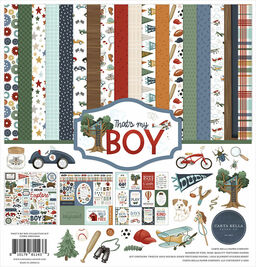 Carta Bella Paper - That's My Boy - Collection Kit - Double-Sided Paper Pad - набір паперу 30x30 см