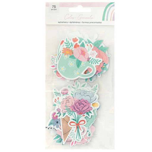 American Crafts - Rainbow Avenue Floral - Ephemera Die Cuts Set - висічки