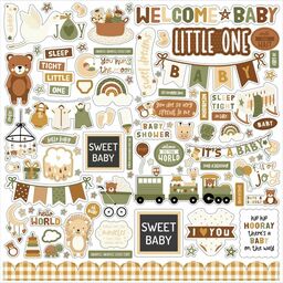Echo Park - Special Delivery Baby Collection - Cardstock Stickers - наклейки
