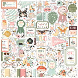 Carta Bella Paper - That's My Girl Collection - Cardstock Stickers - наклейки