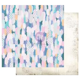 Prima Marketing - Watercolor Flora Collection - Gold Foiled Double-Sided Cardstock - Artful Brushstrokes - папір 30x30 см