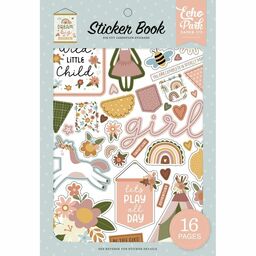 Echo Park - Dream Big Little Girl Collection - Sticker Book - наклейки 1/2 упаковки