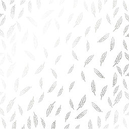 Лист одностороннього паперу з фольгуванням "Silver Feather White" (6-014)