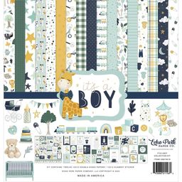 Echo Park - It's A Boy Collection - Double-Sided Paper Pad - набор бумаги 30x30 см