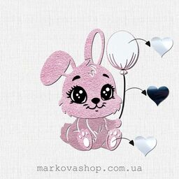 Заготовка під тиснення "Зайчик с кулькою" - 2