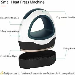 Mini Heat Press Machine - Blue - ручний термопрес 