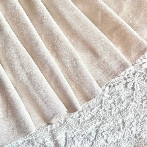 A13 - Штучна замша (двостороння) - Пломбір - 25*74 см