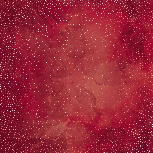 Лист одностороннього паперу з фольгуванням "Golden Mini Drops, Burgundy aquarelle" (8-020)