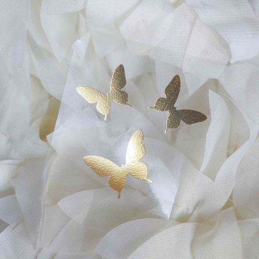 х-Метелики - вирубка із термотрансферної плівки - foil золото