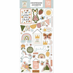 Echo Park - Dream Big Little Girl Collection - Accents Chipboard Stickers - чіпборд