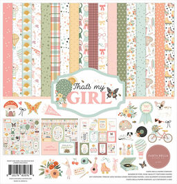 Carta Bella Paper - That's My Girl - Collection Kit - Double-Sided Paper Pad - набір паперу 30x30 см