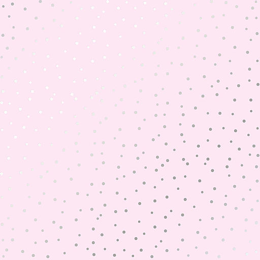 Лист одностороннього паперу з фольгуванням "Silver Drops, Light pink" (13-015)