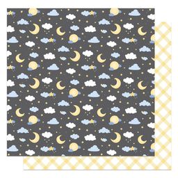 Photoplay Paper - Hush Little Baby Collection - Double-Sided Cardstock - Night Night - папір 30x30 см