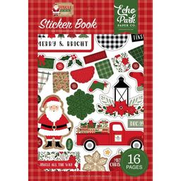 Echo Park - Jingle All The Way Collection - Sticker Book - наклейки 1/2 упаковки