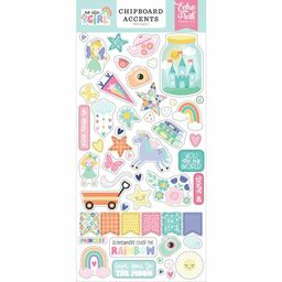 Echo Park - My Little Girl Collection - Chipboard Stickers - чіпборд
