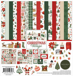 Carta Bella Paper - Christmas Village - Collection Kit - Double-Sided Paper Pad - набір паперу 30x30 см