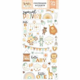 Echo Park - Our Baby Collection - Accents Chipboard Stickers - чіпборд