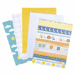 American Crafts - Hello Little Boy Collection - Paper Pad - 1/2 набору паперу 15x20 см