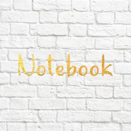 х-Notebook - 6 - вырубка из термотрансферной пленки - foil золото