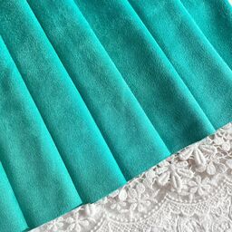 D19 - Штучна замша (двостороння) - Яскраво-бірюзова - 50*150 см