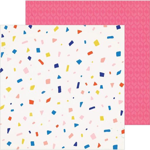 Crate Paper - Hooray Collection - Double Sided Paper - Confetti - папір 30x30 см