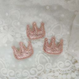 Патч - корона з фольгуванням рожеве золото