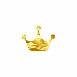 Декор з акрилу - дзеркальне золото - "Корона" - 4