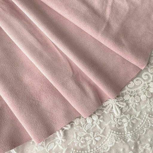 A71 - Штучна замша (двостороння) - Райська рожева - 45*72 см*